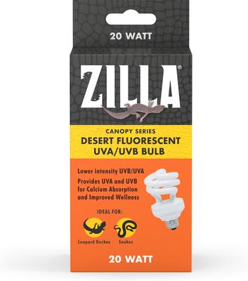 Show full view: Zilla Canopy Series Fluorescent UVB/UVA Bulbs, Desert, 20 W slide 5 of 10