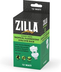 Zilla Canopy Series Fluorescent UVB/UVA Bulbs, Tropical, 13 W