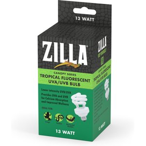 Zilla Canopy Series Fluorescent UVB/UVA Bulbs, Tropical, 13 W