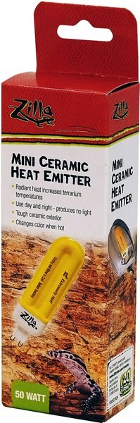 Zilla Ceramic Heat Emitter Reptile Terrarium Heater, 50-watt