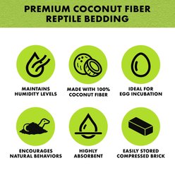 Zilla Coconut Husk Brick Premium Reptile Bedding, 1.43-lb bag slide 2 of 9