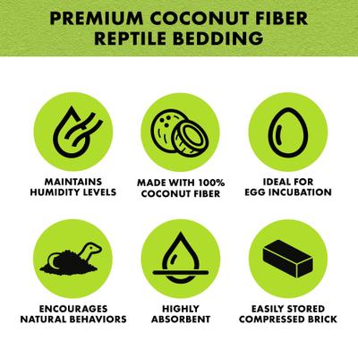 Show full view: Zilla Coconut Husk Brick Premium Reptile Bedding, 1.43-lb bag slide 3 of 9
