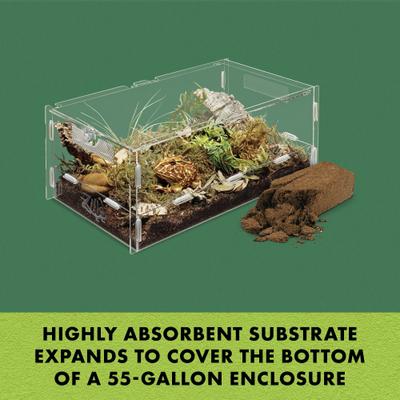 Show full view: Zilla Coconut Husk Brick Premium Reptile Bedding, 1.43-lb bag slide 2 of 9