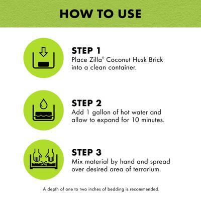 Show full view: Zilla Coconut Husk Brick Premium Reptile Bedding, 1.43-lb bag slide 5 of 9