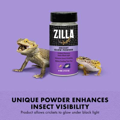 Show full view: Zilla Cricket Glow Powder Supplement for Frogs, 4-oz bag slide 2 of 10
