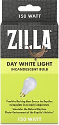 Zilla Day White Reptile Basking Bulb, 150-watt