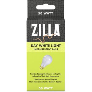 Zilla Day White Reptile Basking Bulb, 50-watt