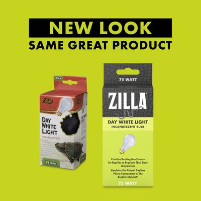 Show full view: Zilla Day White Reptile Basking Bulb, 75-watt slide 9 of 10