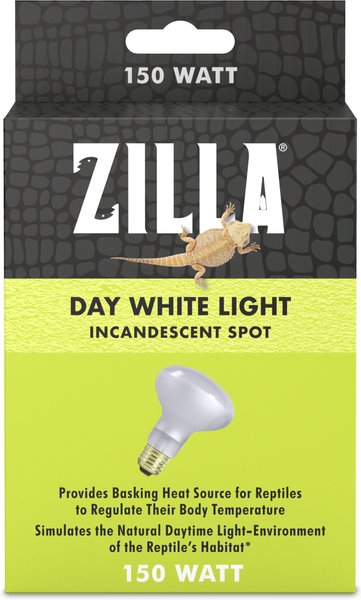 ZILLA Day White Reptile Basking Bulb, 150-watt