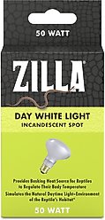 Zilla Day White Reptile Basking Bulb, 50-watt