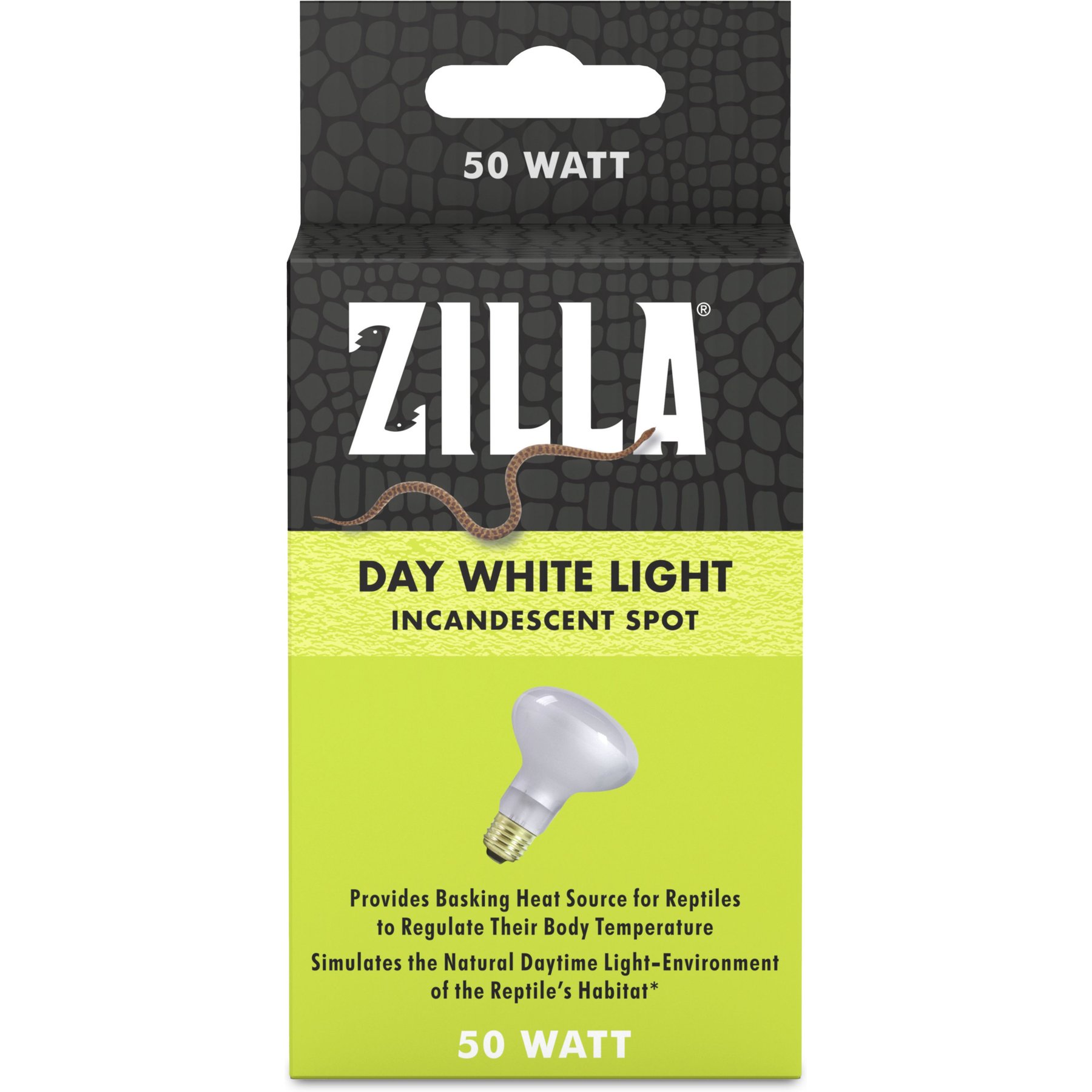 Zilla Day White Reptile Spot Light Basking Bulb, 50-watt
