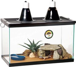 Zilla Desert Reptile Terrarium Starter Kit with Light & Heat, 10-gal