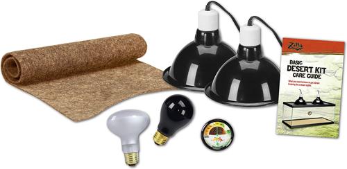 Show full view: Zilla Desert Reptile Terrarium Starter Kit with Light & Heat, 10-gal slide 2 of 9