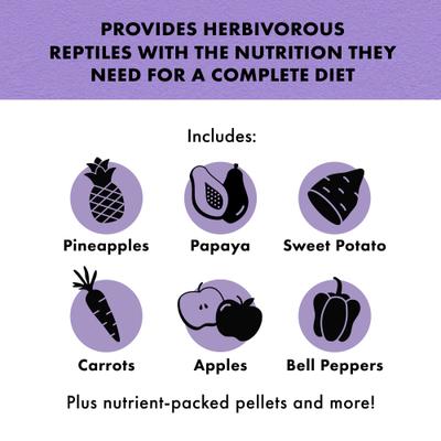 Show full view: Zilla Herbivore Medley Diet Bearded Dragon Lizard & Tortoise Food, 4-oz bag slide 4 of 11