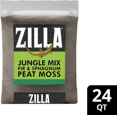 Show full view: Zilla Jungle Mix Fir & Sphagnum Peat Moss Organic Reptile Bedding, 24-qt bag slide 9 of 10