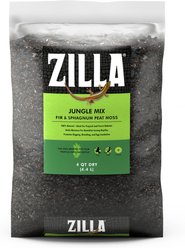 Zilla Jungle Mix Fir & Sphagnum Peat Moss Organic Reptile Bedding, 4-qt bag