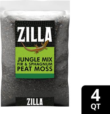 Show full view: Zilla Jungle Mix Fir & Sphagnum Peat Moss Organic Reptile Bedding, 4-qt bag slide 9 of 10