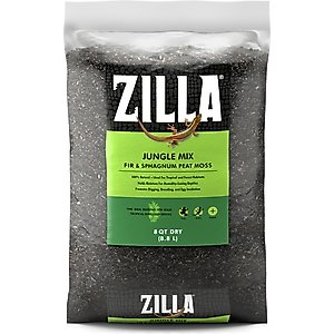 Zilla Jungle Mix Fir & Sphagnum Peat Moss Organic Reptile Bedding, 8-qt bag
