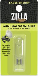 Zilla Light & Heat Mini Halogen Bulb for Reptile Terrariums, Day White, 25 Watts