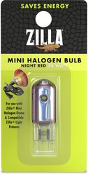 Zilla Light & Heat Mini Halogen Bulb for Reptile Terrariums, Night Red, 50 Watts