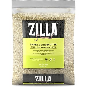 Zilla Lizard Litter Aspen Chip Reptile Bedding, 24-qt bag