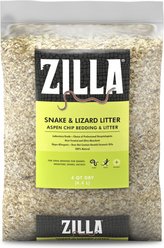 Zilla Lizard Litter Aspen Chip Reptile Bedding, 4 Quarts