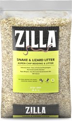 Zilla Lizard Litter Aspen Chip Reptile Bedding, 8-qt bag