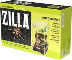 Zilla Micro Habitat Terrariums with Locking Latch Arboreal, Small