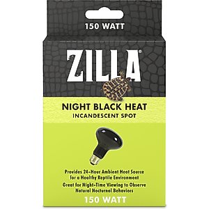 Zilla Night Black Reptile Basking Bulb, 150-watt