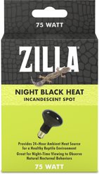 Zilla Night Black Reptile Basking Bulb, 75-watt