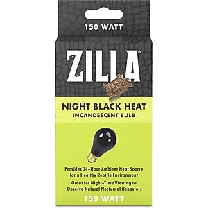 Zilla Night Black Reptile Basking Bulb, 150-watt