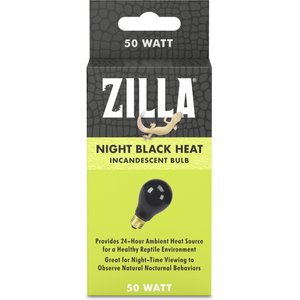 Zilla Night Black Reptile Basking Bulb, 50-watt
