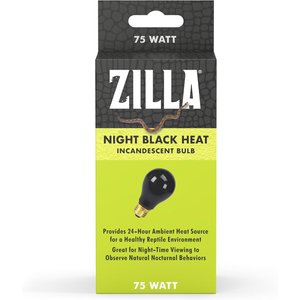 Zilla Night Black Reptile Basking Bulb, 75-watt