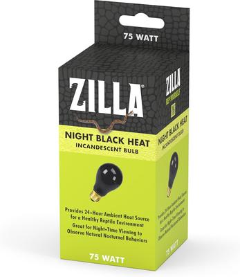Show full view: Zilla Night Black Reptile Basking Bulb, 75-watt slide 4 of 9