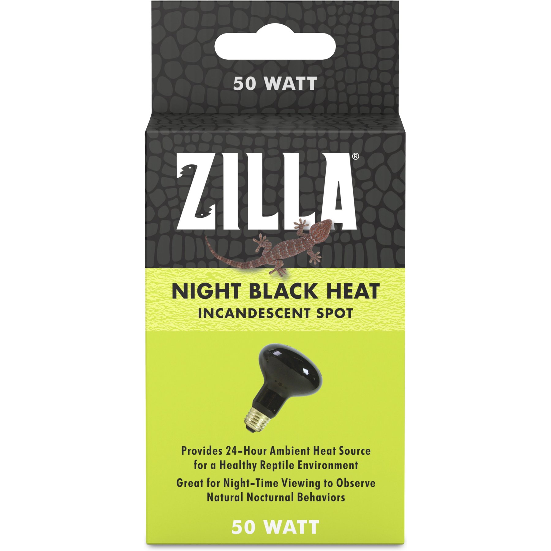 Zilla Night Black Spot Light Reptile Basking Bulb, 50-watt