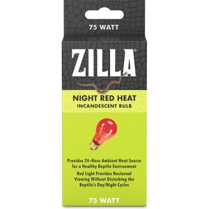 Zilla Night Red Reptile Basking Bulb, 75-watt
