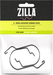 Zilla Non-Locking Screen Clips, Large