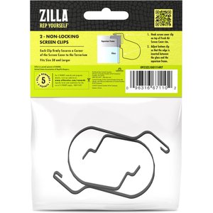 Zilla Non-Locking Screen Clips, Large