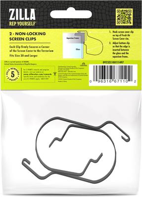 Show full view: Zilla Non-Locking Screen Clips, Large slide 9 of 9