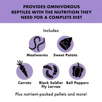 Show full view: Zilla Omnivore Medley Diet Lizard Food, 4-oz bag slide 4 of 11