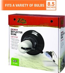 Zilla Premium Reflector Light & Heat Black Ceramic Dome Lighting Fixture, 8.5-in slide 2 of 9