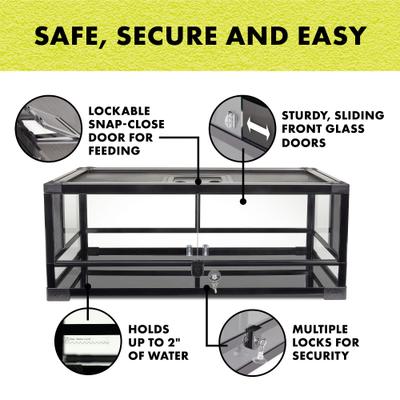 Show full view: Zilla QuickBuild Terrarium, Black, 30-in 20-gal slide 5 of 13