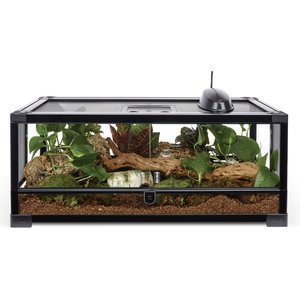 Zilla QuickBuild Terrarium, Black, 30-in 20-gal