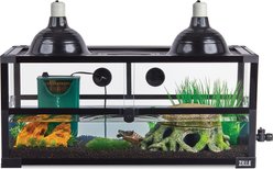 Zilla Aquatic Turtle QuickBuild Terrarium, Black, 30 x 12 x 13.5-in, 20 Gal slide 2 of 9