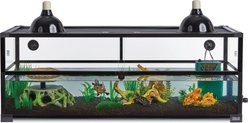 Zilla Aquatic Turtle QuickBuild Terrarium, Black, 47 x 15 x 18-in, 26 Gal slide 2 of 9