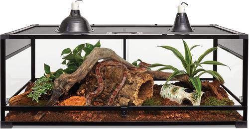 Show full view: Zilla QuickBuild Terrarium, Black, 48-in 65-gal slide 2 of 13