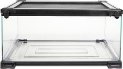 Zilla QuickBuild Terrarium with Easy Clean Bedding Tray, Black, 20-in