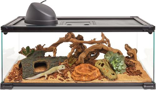 Show full view: Zilla QuickBuild Terrarium with Easy Clean Bedding Tray, Black, 30-in slide 2 of 10