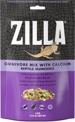 Zilla Reptile Munchies Omnivore with Calcium, 4-oz
