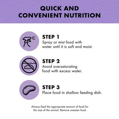 Show full view: Zilla Reptile Munchies Vegetable Mix with Calcium Lizard Food, 4-oz bag slide 3 of 8
